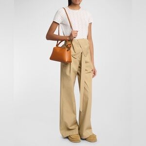 JW Anderson Small Corner Bag Pecan Leather Gold Hardware NWT Rare Color!